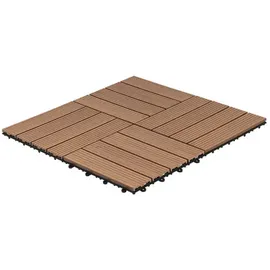 Home Deluxe WPC Bavaro teak 30 x 30 x 2,2 cm 9 St.