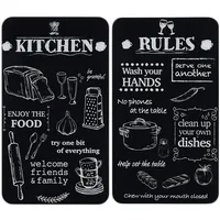 Maximex Herd-Abdeckplatte »Universal Modell KITCHEN RULES«, (Set, 2 tlg.),