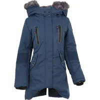 Geographical Norway Damen Jacke Winterparka Coracle/Coraly XL-Fellkapuze Navy, L - L