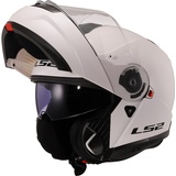 LS2 LS2, Modularer Motorradhelm Strobe II Gloss White, L