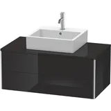 Duravit Waschtischunterschrank 2 Auszüge 100 x 40 x 54,8 cm Schwarz Hochglanz