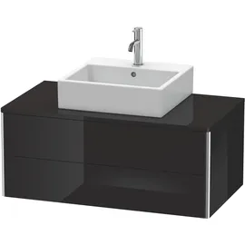 Duravit Waschtischunterschrank 2 Auszüge 100 x 40 x 54,8 cm Schwarz Hochglanz