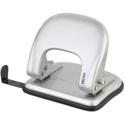 SIGMA Locher PU02, Metall, silber, 2-fach, 25 Blatt