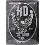 Nostalgic-Art Blechschild 30 x 40 cm - Harley-Davidson - Metal Eagle