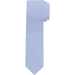 OLYMP Krawatte Krawatte mit Minimalmuster blau