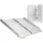 Wiltec Rollstuhlrampe faltbar 92 cm 270 kg Gehhilfe silber