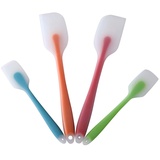 Silikon-Spatel, 4er-Set – hitzebeständige, flexible Pfannenwender mit Edelstahlkern – FDA-Qualität, Premium-Küchenutensilien mit gutem Griff – nahtlos, robust, BPA-frei, spülmaschinenfest