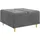 vidaXL Aufbewahrungsottomane Samt 80 x 45 x 80 cm Dunkelgrau