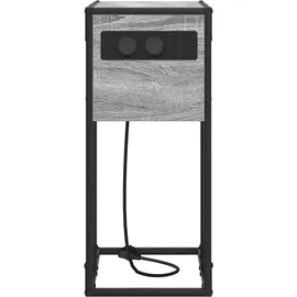 vidaXL Nachttisch Grau Sonoma Holzwerkstoff