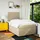 vidaXL Boxspringbett mit Matratze Creme 120x200 cm Stoff
