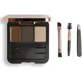 Revolution Beauty Makeup Revolution Brow Sculpt Kit Set für perfekte Augenbrauen Farbton Dark 2.2 g