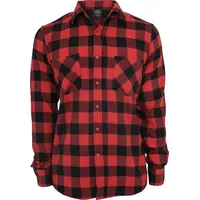 URBAN CLASSICS Checked Flanell Shirt - Schwarz - 122/128