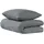 SCHIESSER Lennox Uni Dunkelgrau 135 x 200 cm + 80 x 80 cm