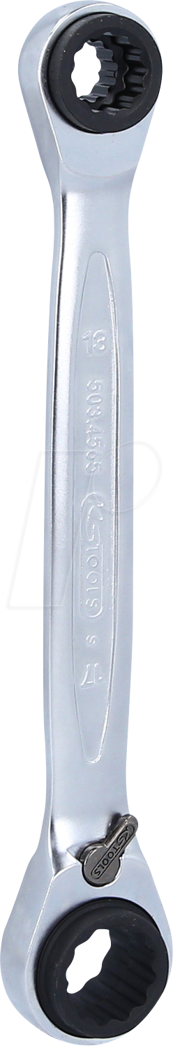 KS 503.4565 - Doppel-Ratschenringschlüssel, umschaltbar, 4in1