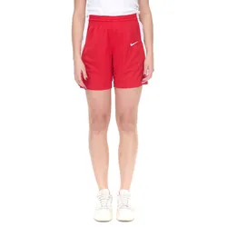 NIKE Team Damen Sport-Shorts Basketball-Shorts mit Dri-Fit Trainings-Hose Fitness NT0212-657 Rot - XS