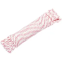 VidaXL Starterseil Weiß und Rot Ø3 mm 10 m