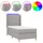 vidaXL Boxspringbett 100 x 200 cm Hellgrau