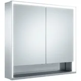 Keuco Royal Lumos 80 cm offenes Fach silber eloxiert speziell für die Schweiz