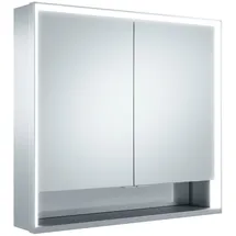 Keuco Royal Lumos 80 cm offenes Fach silber eloxiert speziell für die Schweiz