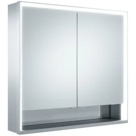 Keuco Royal Lumos 80 cm offenes Fach silber eloxiert speziell für die Schweiz