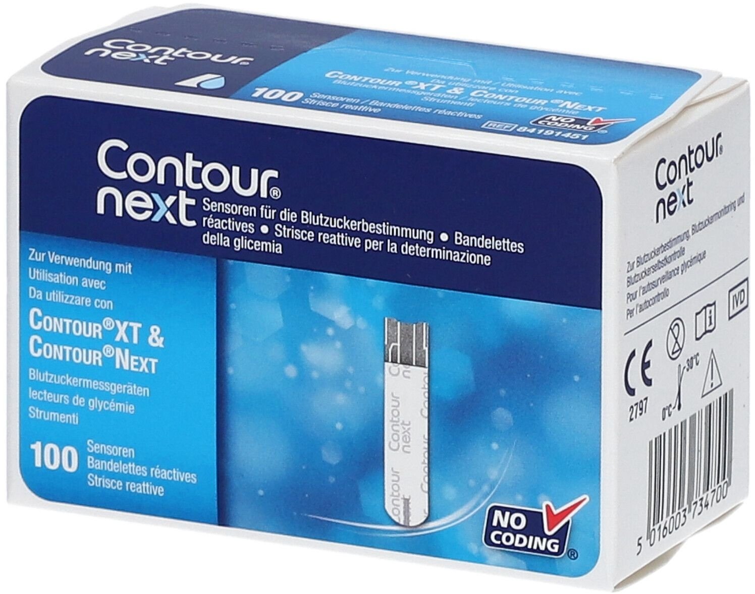 Contour® Next Sensoren Teststreifen 100 St 100 St Teststreifen