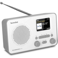 TechniSat TECHNIRADIO 6 IR – portables Internetradio (DAB+, UKW, WLAN, Bluetooth, Farbdisplay, Wecker, App-Steuerung, Favoritenspeicher, 3 Watt RMS) weiß/schwarz