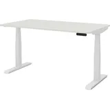 assmann büromöbel ASSMANN Elektrisch höhenverstellbarer Kinderschreibtisch JUNIOR Curved Weiß, Memoryfunktion, Kollisionsschutz, 2-fach-Motorik - Weiß