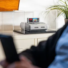 HMF 46802 Acryl Vitrine für Modellautos, Figuren, 27 x 12 x 11 cm Transparent