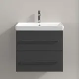 Villeroy & Boch Waschtischunterschrank 2 Auszüge 58 x 51,4 x 48 cm Schwarz
