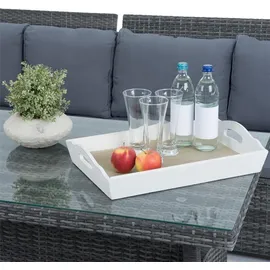 Estexo Polyrattan Sofa Set 7-tlg. grau