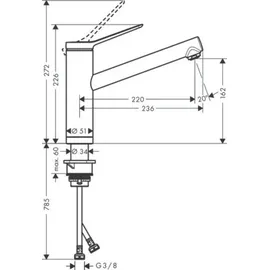 Hansgrohe Zesis M33 chrom 74805000