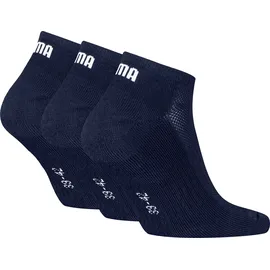 Puma Cushioned Sneakersocken 3er Pack Blau 43-46