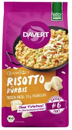 Davert Risotto Kürbis Fertiggericht bio