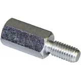 PB Fastener S48050X30 Abstandsbolzen (L) 30 mm M5 x 11 M5 x 10 Stahl verzinkt 10 St.