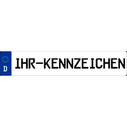 Folgekennzeichen für Fahrradträger / Heckträger / Heckboxen