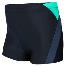 Aquarti Badehose Gestreift mit Motiven Grün/Schwarz 158