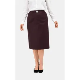 GOLDNER Bleistiftrock Damen Meliert Rot 40
