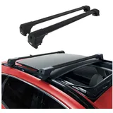 Omtec OMAC Dachträger Grundträger für Audi A3 8V Sportback 2012-2020 Alu ABE Schwarz 2x (2-St), Wasserbeständig,Abnehmbar,Multifunktional,Leichtgewichtig schwarz
