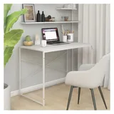 vidaXL Computertisch Weiß 110x60x70 cm Holzwerkstoff