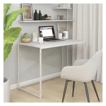 vidaXL Computertisch Weiß 110x60x70 cm Holzwerkstoff