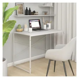 vidaXL Computertisch Weiß 110x60x70 cm Holzwerkstoff