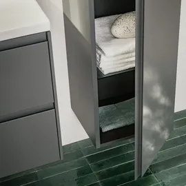 Laufen Lani Hochschrank 35,3 x 165,0 cm Weiß Glas/MDF