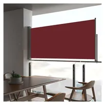 vidaXL Ausziehbare Seitenmarkise 60 x 300 cm rot