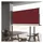 vidaXL Ausziehbare Seitenmarkise 60 x 300 cm rot