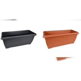 Buri Balkonkasten 60 x 26 x 25 cm Olivgrün