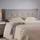 Idimex Kopfteil ZELOX mit Holzbeinen 160 cm in Grau - gepolsterte Bettrückwand für Doppelbetten, Headboard mit hochwertigem Stoffbezug & gestepptem Look