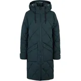 Ziener Damen TALASI Winter-Mantel | warm, atmungsaktiv, wasserdicht, knielang, dark jungle, 40