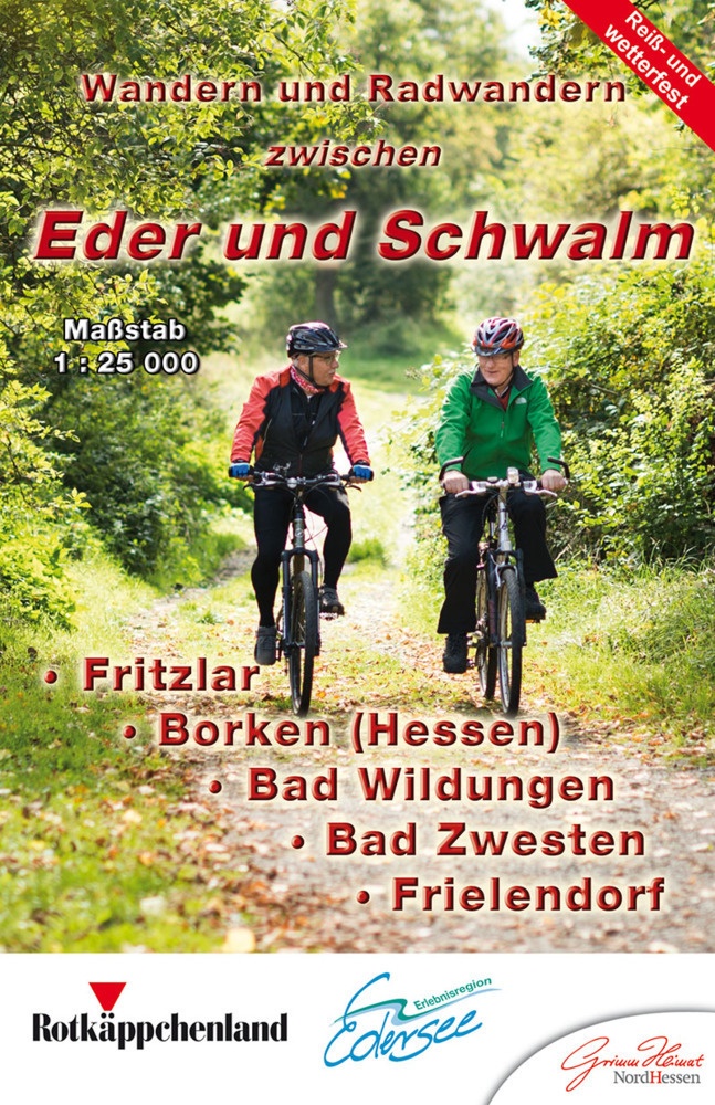 Wandern Und Radwandern Zwischen Eder Und Schwalm  Karte (im Sinne von Landkarte)