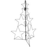 Home Styling Weihnachtsbaum 110 cm Schwarz