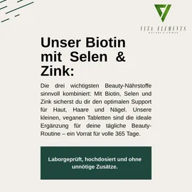 vita elements nature's power Vita Elements Biotin Selen Zink Tabletten 365 St.